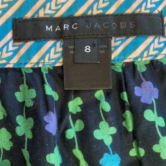 Marc Jacobs Clover Leaf and Daisy Floral Print fit and flare Mini Skirt 8 - Picture 8 of 16